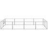 Dog Kennel Silver 86.1 ft¬≤ Steel