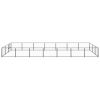 Dog Kennel Black 266.0 ft¬≤ Steel