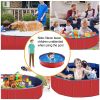 4X4FT Foldable Pet Swimming Pool PVC Kiddie Baby Dog Swim Pool Bathing Tub Playmat Kids Pools